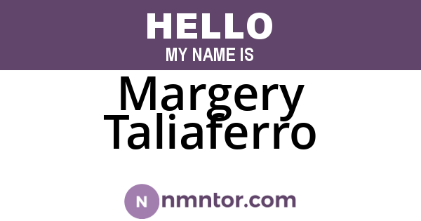 Margery Taliaferro