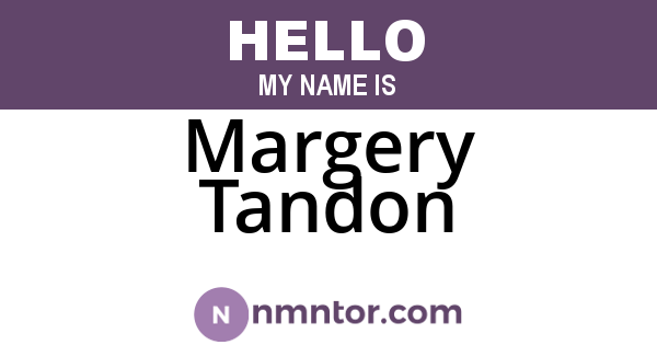 Margery Tandon