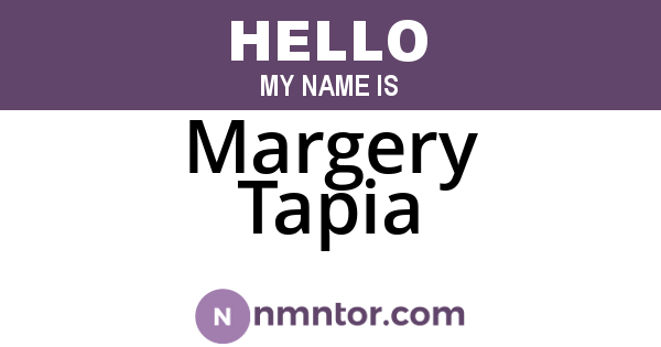 Margery Tapia