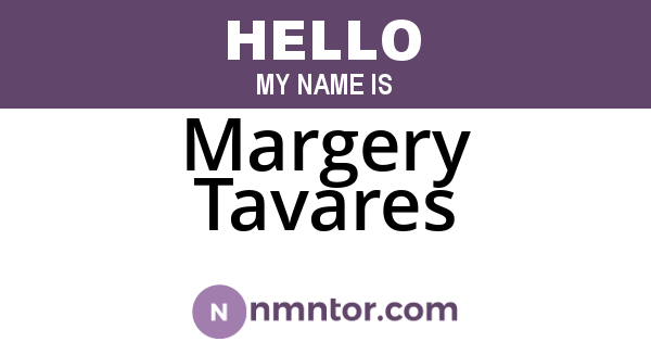 Margery Tavares