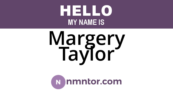Margery Taylor