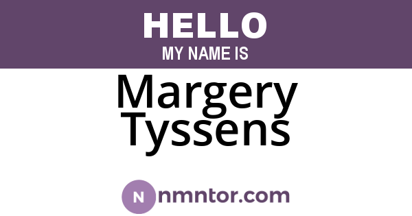 Margery Tyssens