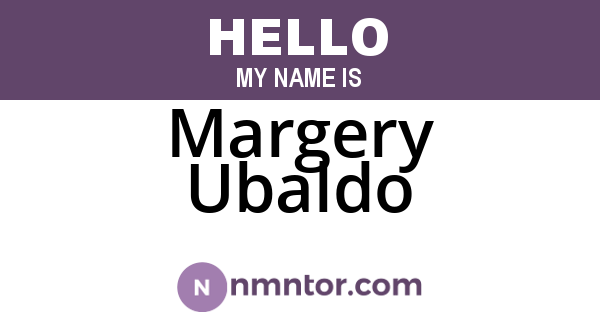 Margery Ubaldo