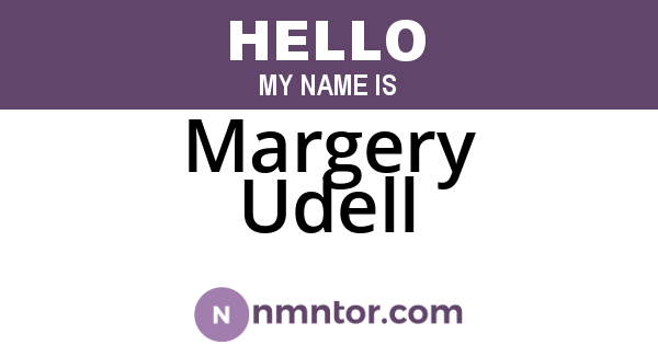 Margery Udell