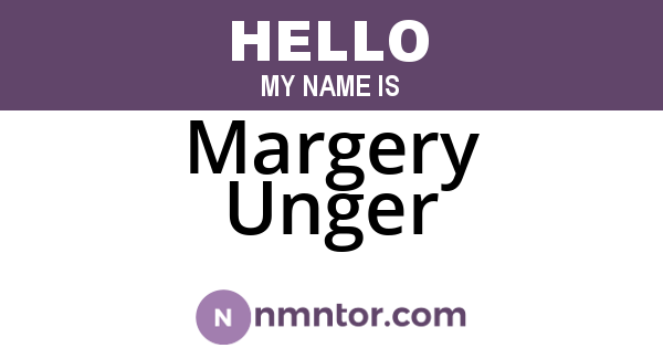 Margery Unger