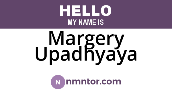 Margery Upadhyaya