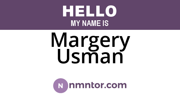 Margery Usman