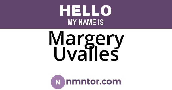 Margery Uvalles