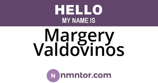 Margery Valdovinos