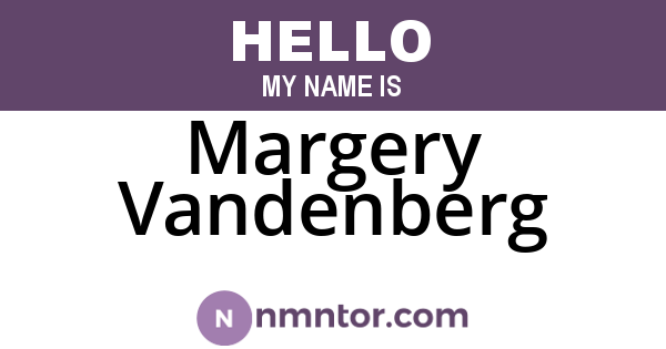 Margery Vandenberg