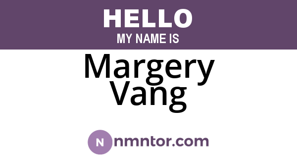 Margery Vang
