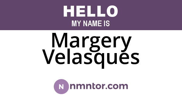 Margery Velasques