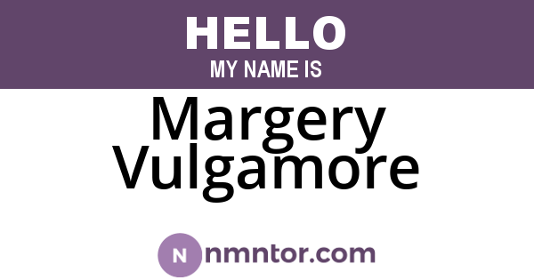 Margery Vulgamore
