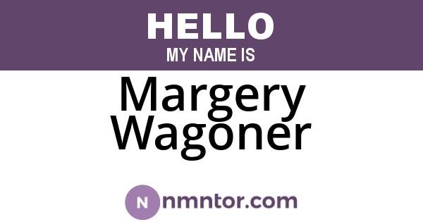 Margery Wagoner