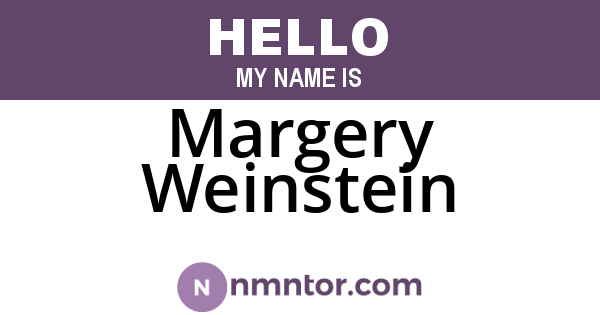 Margery Weinstein