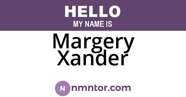 Margery Xander