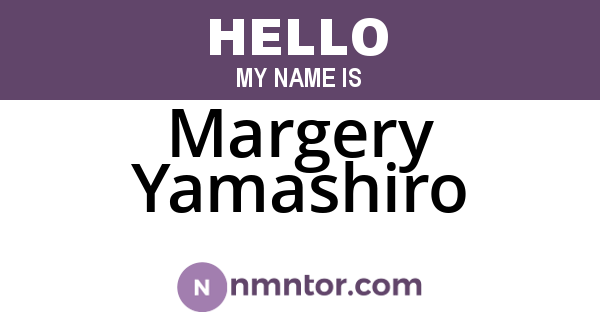 Margery Yamashiro
