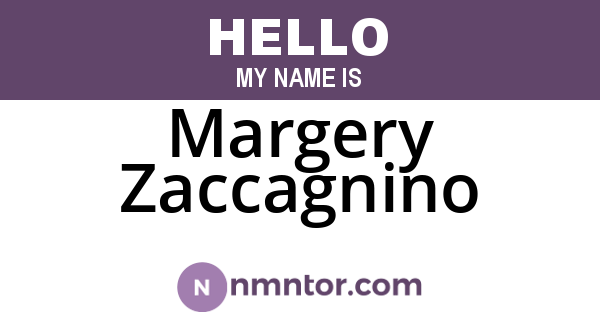 Margery Zaccagnino