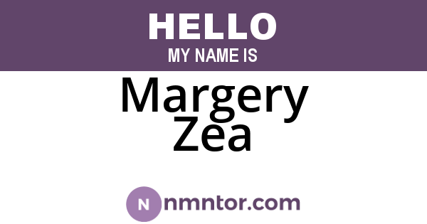 Margery Zea