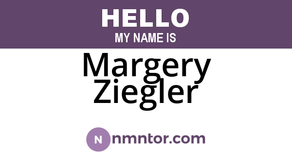 Margery Ziegler