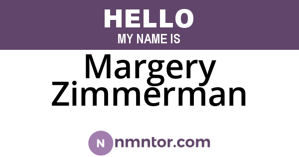 Margery Zimmerman