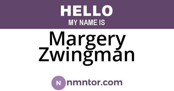 Margery Zwingman