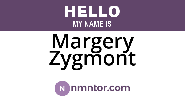 Margery Zygmont