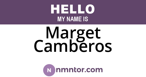 Marget Camberos