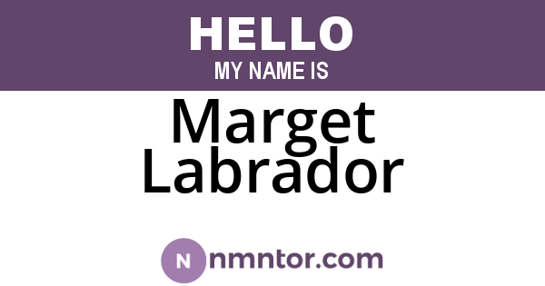 Marget Labrador