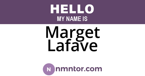 Marget Lafave