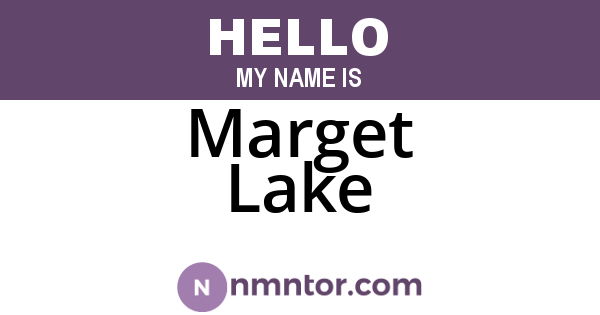 Marget Lake