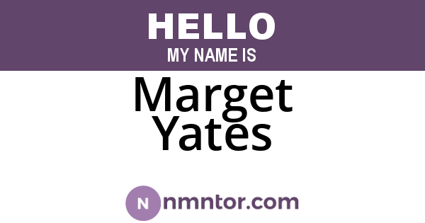 Marget Yates