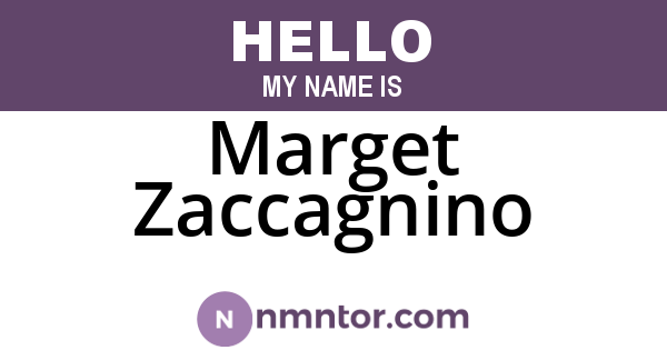 Marget Zaccagnino