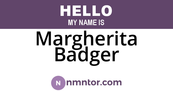 Margherita Badger
