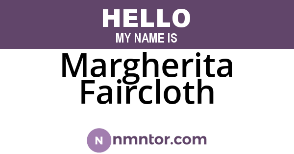 Margherita Faircloth
