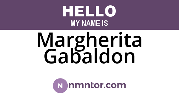 Margherita Gabaldon