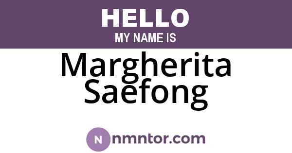 Margherita Saefong