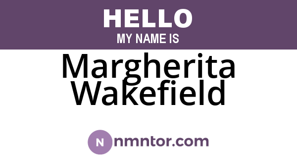 Margherita Wakefield