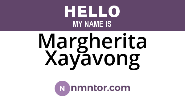 Margherita Xayavong