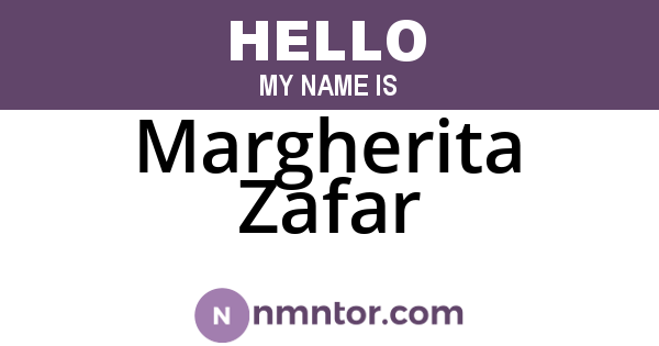 Margherita Zafar
