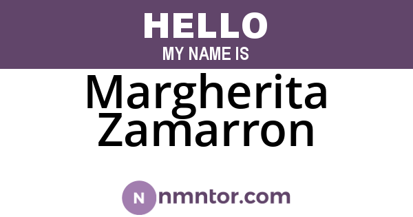 Margherita Zamarron
