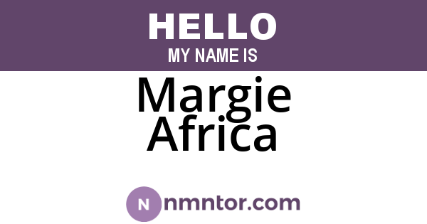Margie Africa