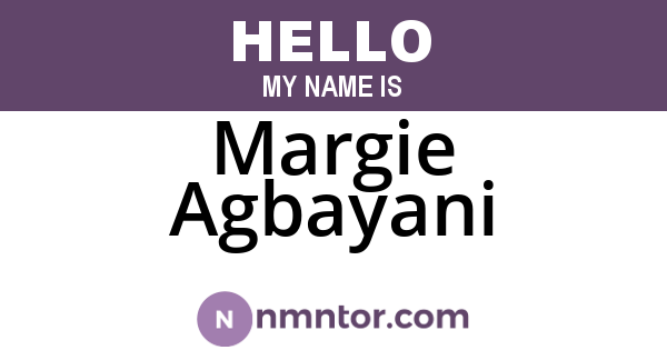 Margie Agbayani
