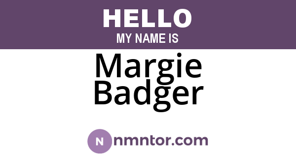 Margie Badger