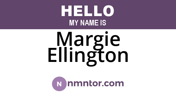 Margie Ellington
