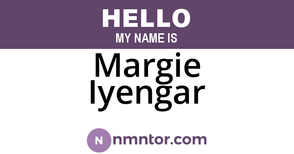 Margie Iyengar