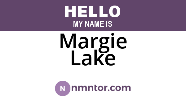 Margie Lake