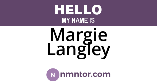 Margie Langley