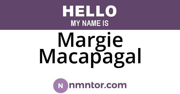 Margie Macapagal