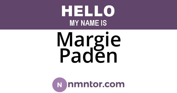 Margie Paden